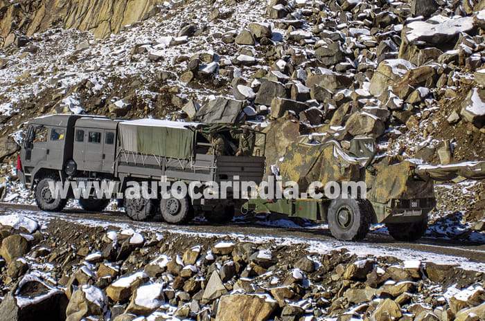 Dune-bashing in Jaisalmer with two 6x6s  